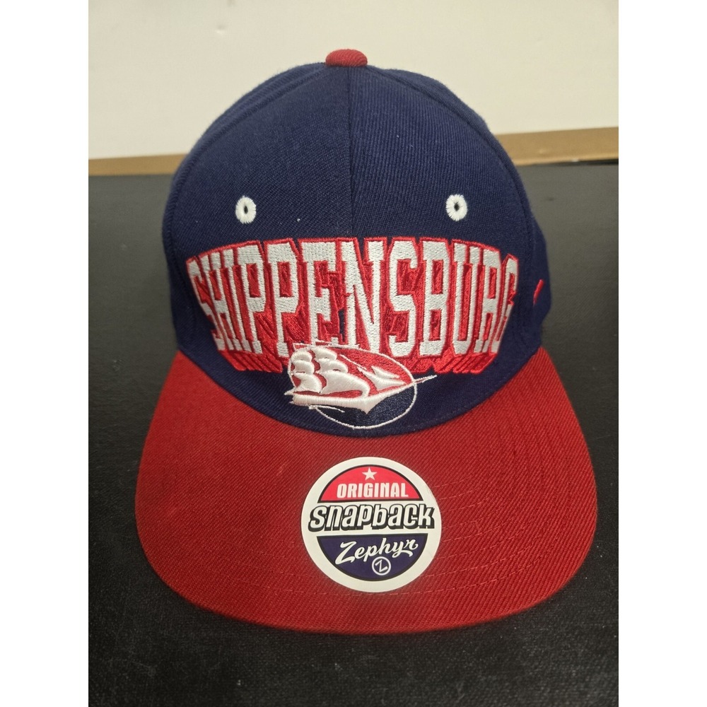 Vntg 1993 Authentic Zephyr The Hat Shippenburg Raiders Embroidered Fitted Cap